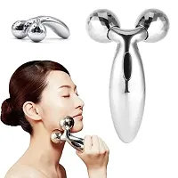 3D Roller Massager 360 Rotate Silver Thin Face Full Body-thumb2