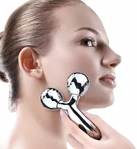 3D Roller Massager 360 Rotate Silver Thin Face Full Body-thumb1