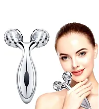 3D Roller Massager 360 Rotate Silver Thin Face Full Body-thumb3