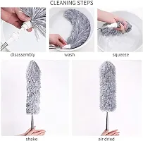 Micro Fiber 100CM STAINLESS STELL Fan Cleaning Duster Mop -Wet And Dry Duster Wet and Dry Duster(pack of 1)-thumb1