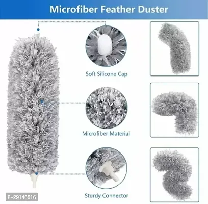 Foldable Microfiber Fan Cleaning Duster Steel Body Flexible Fan mop for Quick and Easy Cleaning of Home(pack of 1)-thumb2