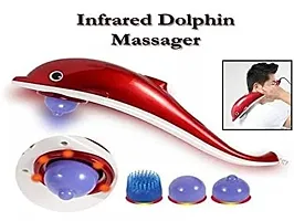 Dolphin Handheld Body Massager for Pain Relief with Powerful Vibration(pack of 1)-thumb1