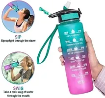 Motivational Water Bottle Time Marker 1 Ltr Pack of 1-thumb1