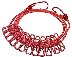 12 Clips Rope for Drying Clothes Pack of 1-thumb1