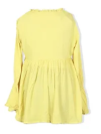 The Fashion Cosmo Girls Top, Kids Girls Top, Fancy Tops for Girls (9-10 Years, Yellow)-thumb1