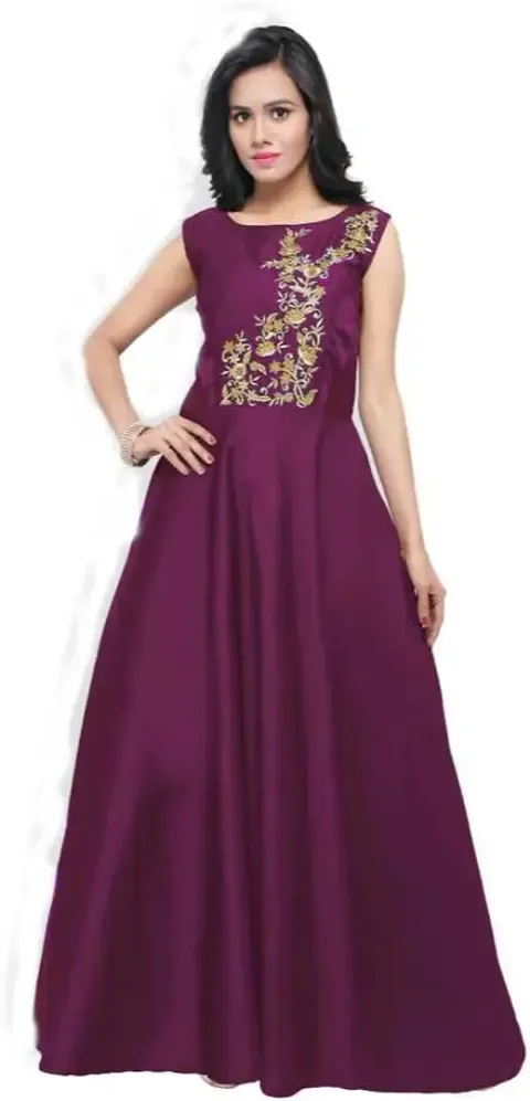 Bollywood Style silk blend Ethnic Gowns 