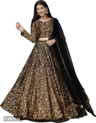 Buy PMD Fashion Women Black Embroidered Pure Silk Blend Net Semi Stitched  Lehenga Choli (Free Size, Pack of 1) Online at Best Prices in India -  JioMart.