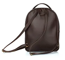 FUEGOS Women's Leather Backpack Brown-thumb1
