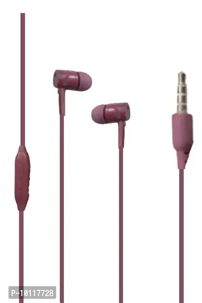 Great Maroon Wired Earphone With Best Quality (Great Maroon)