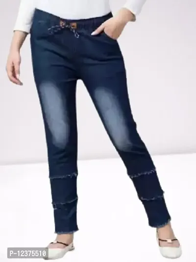 Stylish Joggers Fit Women Denim Classy Jeans for Casual wear-thumb0