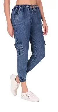 Stylish Joggers Fit Women Denim Classy Jeans for Casual wear-thumb2