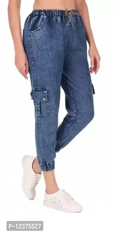 Stylish Joggers Fit Women Denim Classy Jeans for Casual wear-thumb3