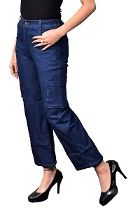 stylish and fashionable Denim Cargo For Women Pack Of one-thumb1
