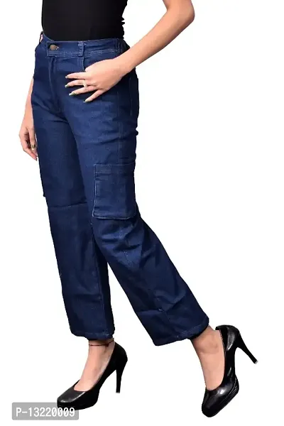 stylish and fashionable Denim Cargo For Women Pack Of one-thumb2