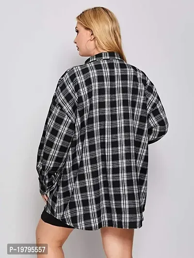 Trendy  Stylish Women Checkshirt-thumb2