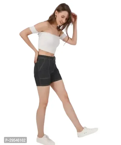 Stylish Denim Shorts for Women-thumb0