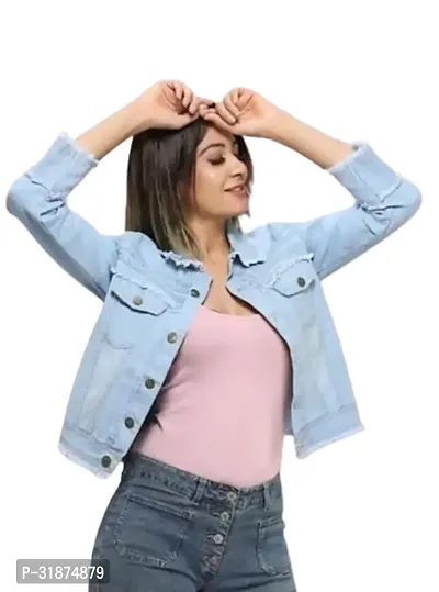 Girls denim jacket stylish and comfortable-thumb2