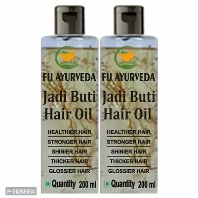 FIJ AYURVEDA Jadi Buti Hair Oil | Jadi Buti Hair Oil for Hair Fall Control, Hair Growth Oil, Hairfall Control oil, Hair Fall Solution, Baal badhane Wala Tel, Anti Dandruff Oil, Dandruff Remover Oil, B