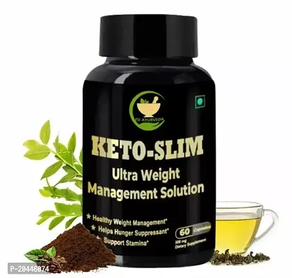 FIJ AYURVEDA Keto Slim Ultra Weight Loss Supplement | Fat Burner Capsule | Fat Cutter Capsule, Fat Loss Capsule, Belly Fat, Slim Body Shape, Weight Loss Capsule, , Weight Loss Product, Weight Loss Pro