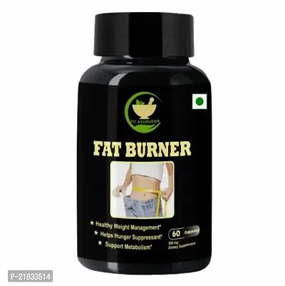 FIJ AYURVEDA Fat Burner Capsule for Weight Loss Capsule for Fat Cutter Capsule, Fat Loss Capsule, Belly Fat, Slim Body Shape, Fat Burner Capsule, Garcinia Cambogia, Natural Weight Loss, pack of 1