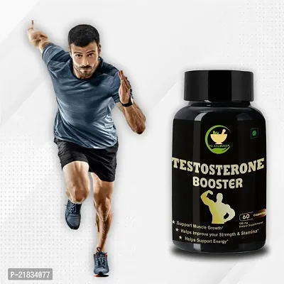 FIJ AYURVEDA Testosterone Booster Capsule for Muscle Growth  Energy Booster  Stamina Booster | Testosterone | with Shilajit, Safed Musli, Ashwagandha Extract - 500mg 60 Capsules Ayurvedic Products-thumb2