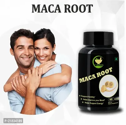 FIJ AYURVEDA Maca Root Extract Dietary Supplement for Men  Women ndash; 500mg 60 Capsules (Pack of 1)-thumb3