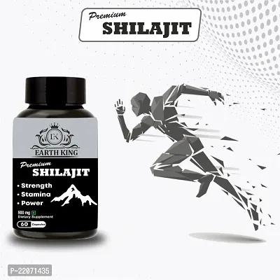 EARTH KING Premium Shilajit/Shilajeet Extract Capsule for Men  Women - 500mg 60 Capsules (Pack of 1)-thumb4