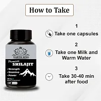 EARTH KING Premium Shilajit/Shilajeet Extract Capsule for Men  Women - 500mg 60 Capsules (Pack of 1)-thumb4