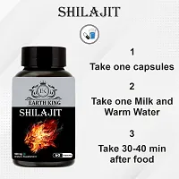 EARTH KING Shilajit/Shilajeet Capsule Supports Strength, Stamina  Energy - 500mg 60 Capsules (Pack of 1)-thumb4