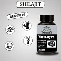 EARTH KING Raw Shilajit/Shilajeet Extract Capsule - 500mg 60 Capsules (Pack of 1)-thumb1