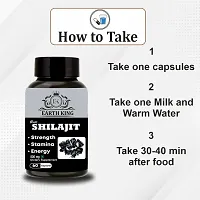 EARTH KING Raw Shilajit/Shilajeet Extract Capsule - 500mg 60 Capsules (Pack of 1)-thumb3