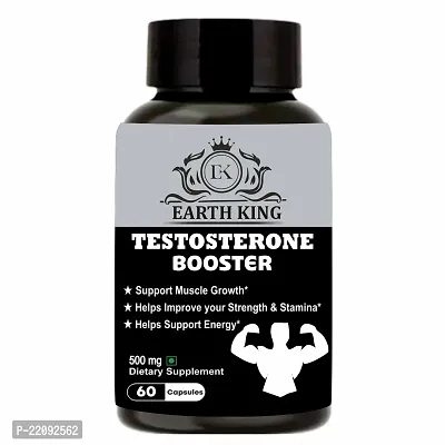 EARTH KING Testosterone Booster Capsule for Men  Women ndash; 500mg 60 Capsules (Pack of 1)