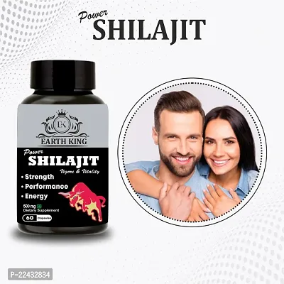 EARTH KING Power Shilajit/Shilajeet Capsule - 500mg 60 Capsules (Pack of 2)-thumb4