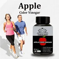 EARTH KING Apple Cider Vinegar Capsule Support Weight Management, | Fat Loss | Boost Energy | Cholesterol  Supports Digestive Health ndash; 500mg 60 Veg Capsules (Pack of 2)-thumb3