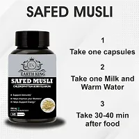 EARTH KING Safed Musli Extract Capsule (Chlorophytum Borivilianum) Supports Strength  Stamina ndash; 500mg 60 Capsules-thumb4