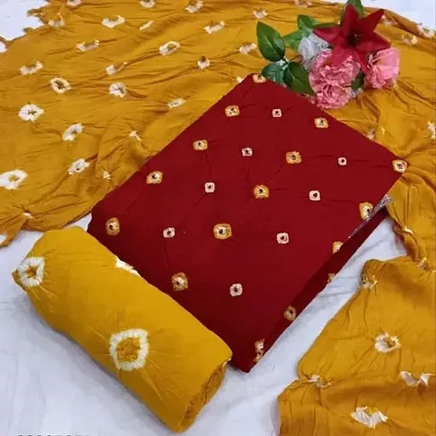 Beautiful Rayon Dress Material With Dupatta For Women