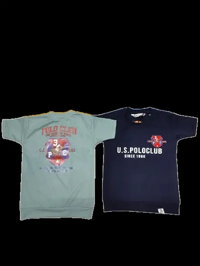 Boys Colourblocked T-Shirt Combo Set Of 2