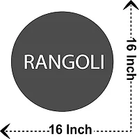 40.64 cm Rangoli Self Adhesive Sticker 16 inch X 16 inch Self Adhesive Sticker Pack of 1-thumb1