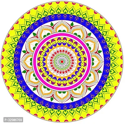 40.64 cm Rangoli Self Adhesive Sticker 16 inch X 16 inch Self Adhesive Sticker Pack of 1