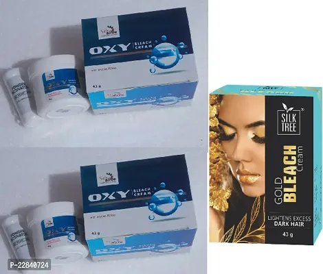 Silktree Gold Bleach Cream  Skinalive OXY Bleach Cream Pack of 3