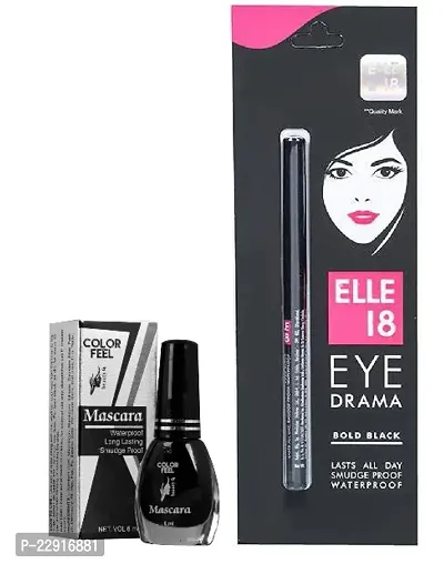 Elly 18 Kajal Silvi Color Feel Mascara Combo-thumb0