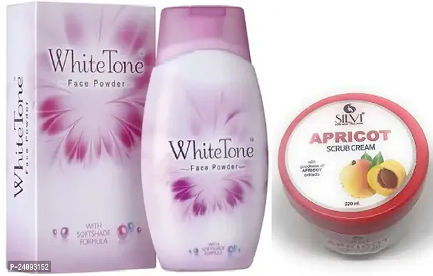 WhiteTone Face Powder-1  Silvi Apricot scrub cream-1 PC 2