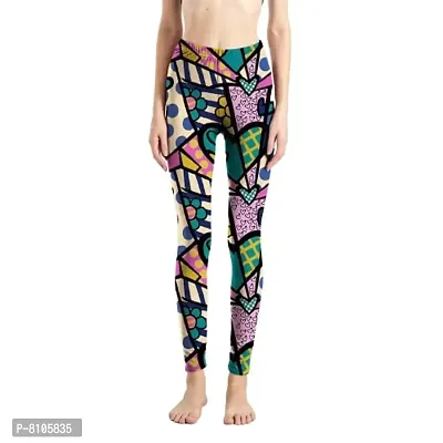 Yoga Bazaar Stretchable Sports Gym Tights/Printed Leggings/Yoga Pants for women-thumb2
