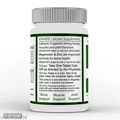 EVAAIDE JOINT SUPPORT TABLET Calcium, Vitamin D3, Magnesium, Zinc  Vitamin B12 Tablets for Joint Health_60T-thumb2