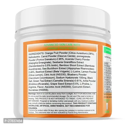 EVAAIDE Skin Radiance Collagen Supplement With Hyaluronic Acid, Biotin, Vitamin C for Skin Radiance  Skin Glow_200g_ORANGE-thumb5