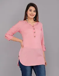 AARODHIYA Women Solid Rayon Casual and Office Wear Top-thumb3