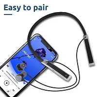 Fryska  Storm Neckband With Unique Design Long Battery Headphone Earphone Bluetooth Headset  (Black, Grey, In The Ear)-thumb3