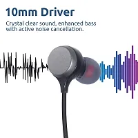 Fryska  Storm Neckband With Unique Design Long Battery Headphone Earphone Bluetooth Headset  (Black, Grey, In The Ear)-thumb1