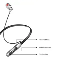 Fryska  Dk-15 Bluetooth 5.0 Neckband With Memory Card Slot Bluetooth Headset (Black)-thumb2