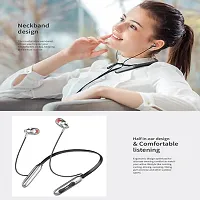 Fryska  Dk-15 Bluetooth 5.0 Neckband With Memory Card Slot Bluetooth Headset (Black)-thumb4